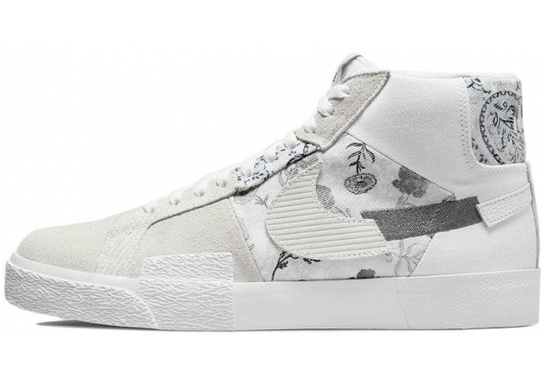 Nike SB Zoom Blazer Mid PRM серые с узором