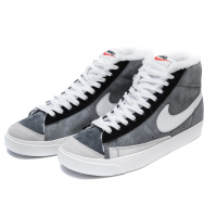 Кроссовки Nike Blazer 77 Mid Grey Black зимние