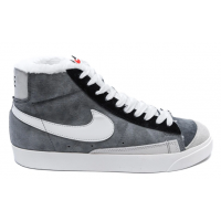 Кроссовки Nike Blazer 77 Mid Grey Black зимние