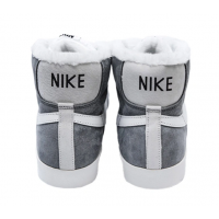 Кроссовки Nike Blazer 77 Mid Grey Black зимние