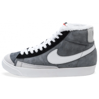 Кроссовки Nike Blazer 77 Mid Grey Black зимние