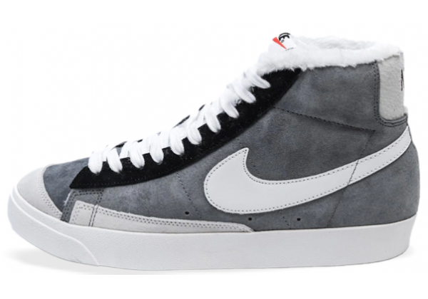 Кроссовки Nike Blazer 77 Mid Grey Black зимние
