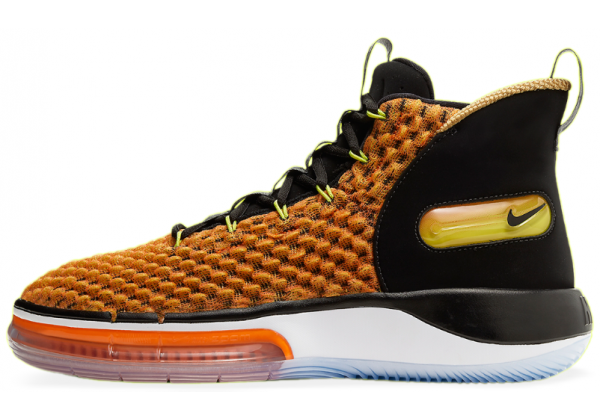  Кроссовки Nike Alphadunk желтые с черным