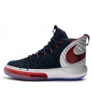  Кроссовки Nike Alphadunk черно-белые с красным