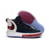  Кроссовки Nike Alphadunk черно-белые с красным
