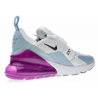 Кроссовки Air Max 270 бело-голубые с фиолетовым
