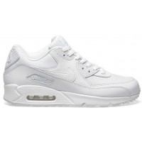 Кроссовки Nike Air Max 90 Leather White с мехом