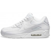 Кроссовки Nike Air Max 90 Leather White с мехом