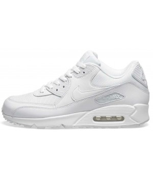 Кроссовки Nike Air Max 90 Leather White с мехом