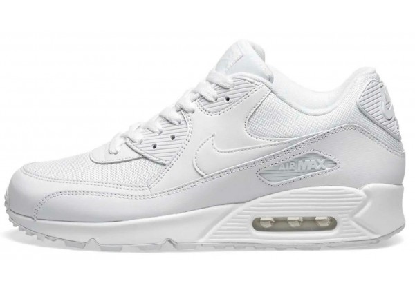 Кроссовки Nike Air Max 90 Leather White с мехом