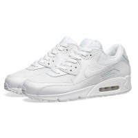 Кроссовки Nike Air Max 90 Leather White с мехом