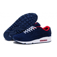 Nike Air Max 90 VT Navy Blue Red White с мехом