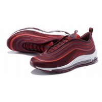 Кроссовки Nike Air Max 97 низкие бордовые