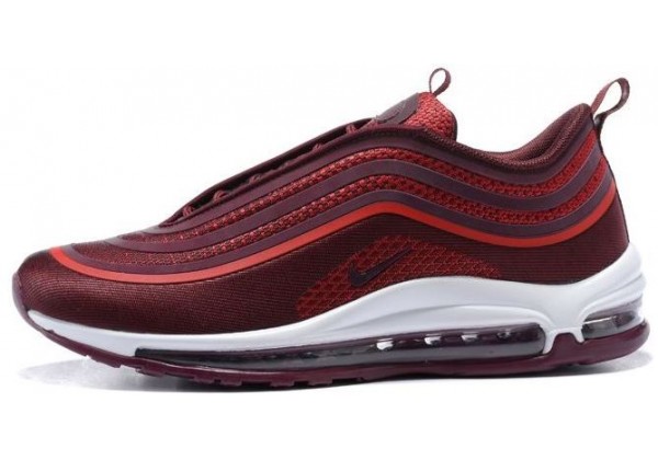Кроссовки Nike Air Max 97 низкие бордовые