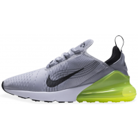 Кроссовки Nike Air Max 270 серые с зеленым