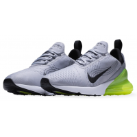 Кроссовки Nike Air Max 270 серые с зеленым