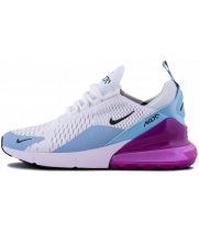 Кроссовки Air Max 270 бело-голубые с фиолетовым
