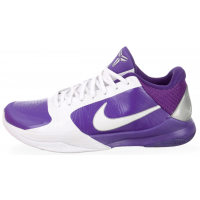 Кроссовки Nike Zoom Kobe 5 TB Purple фиолетовые с белым