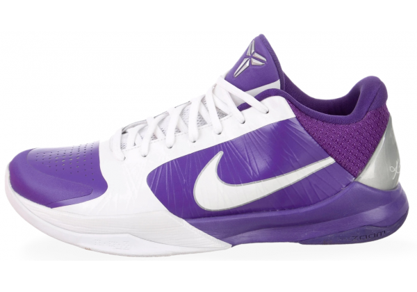 Кроссовки Nike Zoom Kobe 5 TB Purple фиолетовые с белым