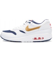 Кроссовки Nike Air Max 1 87 бело-золотые