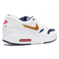 Кроссовки Nike Air Max 1 87 бело-золотые
