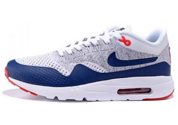 Кроссовки Nike Air Max 1 87 Ultra Flyknit бело-синие