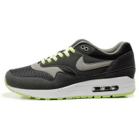 Nike Air Max 1 87 серые с салатовым