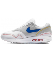 Кроссовки Nike Air Max 1 87 серые с синим