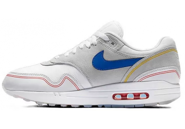 Кроссовки Nike Air Max 1 87 серые с синим