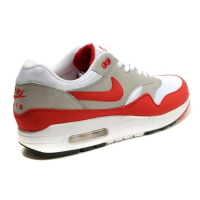 Кроссовки Nike Air Max 1 87 серые с красным