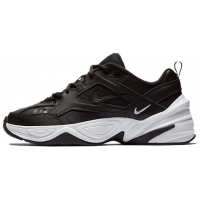 Nike Air Monarch Black White c мехом
