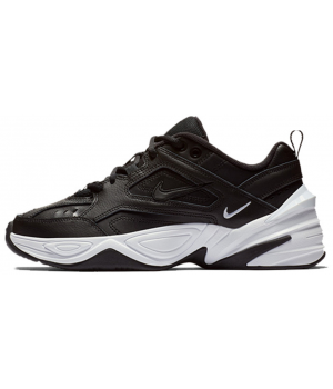 Nike Air Monarch Black White c мехом