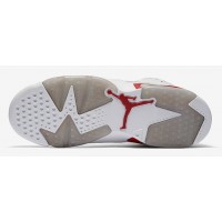 Кроссовки Nike Air Jordan 6 белые с красным