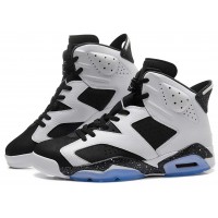 Кроссовки Nike Air Jordan высокие белые с черным