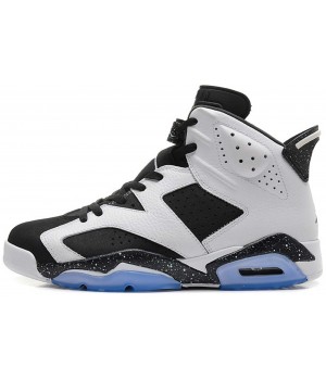 Кроссовки Nike Air Jordan высокие белые с черным