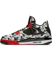 Jordan кроссовки 4 Retro SNGL Dy Tatto черно-белые