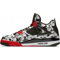 Jordan кроссовки 4 Retro SNGL Dy Tatto черно-белые