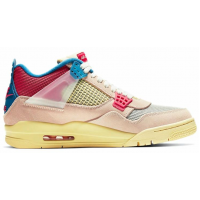 Кроссовки Nike Air Jordan 6 бежевые с красно-синим 