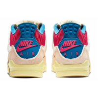 Кроссовки Nike Air Jordan 6 бежевые с красно-синим 