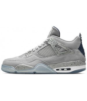 Кроссовки Nike Air Jordan 4 White с мехом