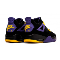 Nike Air Jordan 4 Retro Black Purple Yellow