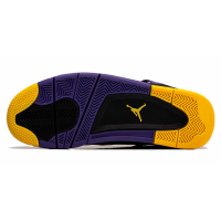 Nike Air Jordan 4 Retro Black Purple Yellow