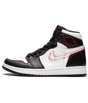 Мужские кроссовки Nike 1 Retro High OG Defiant Yellow черно-белые