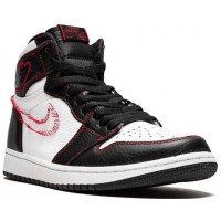 Мужские кроссовки Nike 1 Retro High OG Defiant Yellow черно-белые