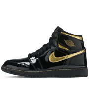 Nike Air Jordan 1 Retro High OG GS Black Metallic Gold