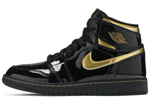 Nike Air Jordan 1 Retro High OG GS Black Metallic Gold