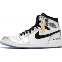 Кроссовки мужские Nike Hi Retro Think 16 серебристые