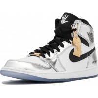 Кроссовки мужские Nike Hi Retro Think 16 серебристые