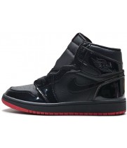 Кроссовки Nike Jordan 1 All Black Red
