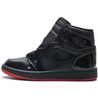 Кроссовки Nike Jordan 1 All Black Red